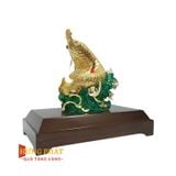 Cá Rồng Tài Lộc Dát Vàng 24K