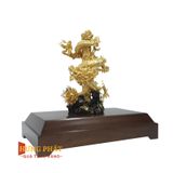 Rồng Cuốn Cột Dát Vàng 24K