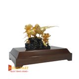 Đôi Chim Uyên Ương Dát Vàng 24K