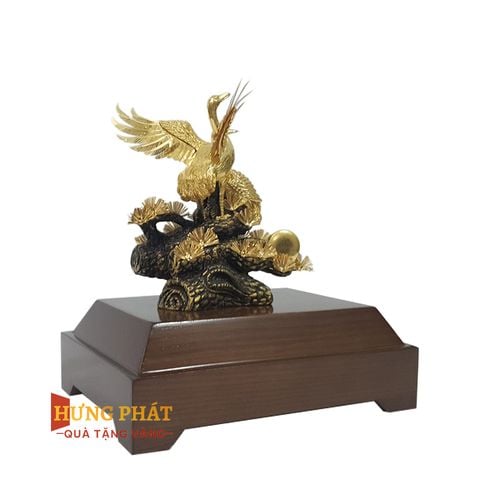 Tùng Hạc Diên Niên Dát Vàng 24K (Mẫu 3)