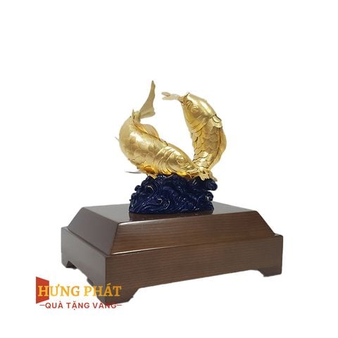 Đôi Cá Chép Dát Vàng 24K (Mẫu 1)