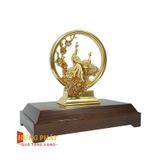 Đôi Công Hoa Mai Dát Vàng 24K (Mẫu 4)