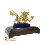 Rồng Dâng Ngọc Dát Vàng 24K