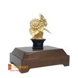 Chậu Hoa Hướng Dương Dát Vàng 24k