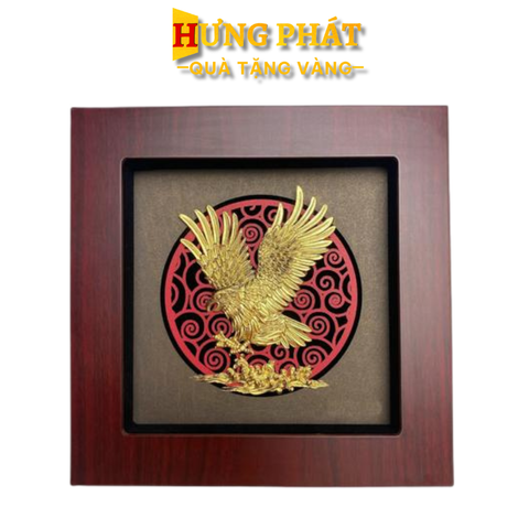 Tranh Đại Bàng Tung Cánh Dát Vàng 24K