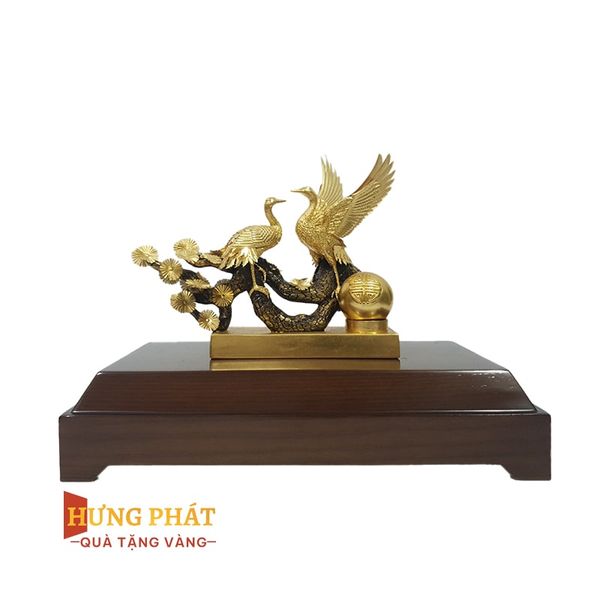 Tùng Hạc Diên Niên Dát Vàng 24K (Mẫu 5)