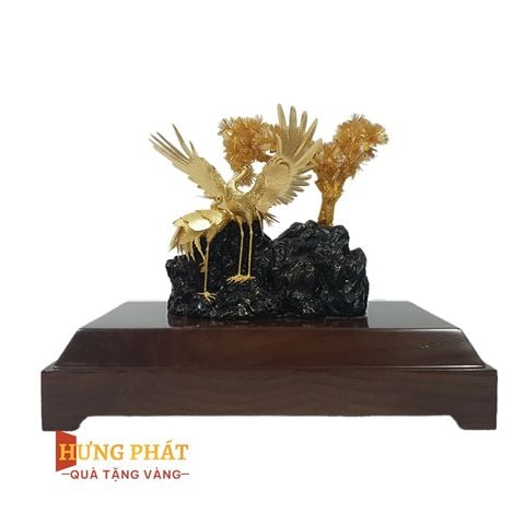 Tùng Hạc Diên Niên Dát Vàng 24K (Mẫu 1)