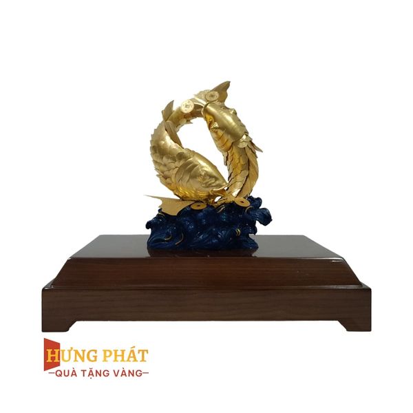 Đôi Cá Chép Dát Vàng 24k (Mẫu 2)
