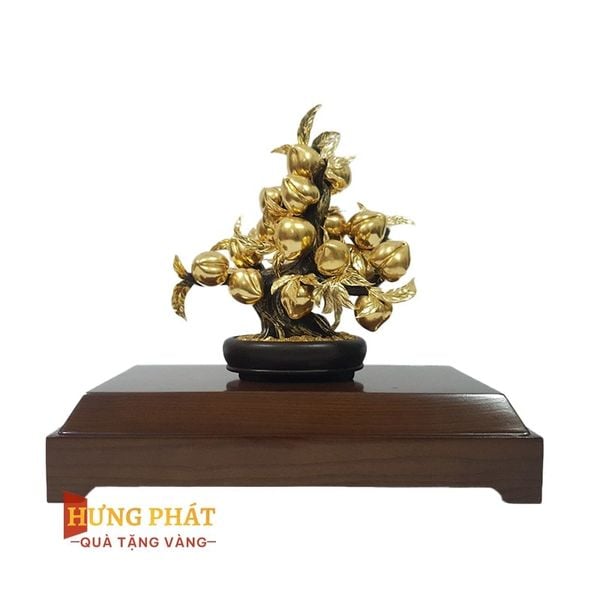 Cây Đào Trường Thọ Dát Vàng 24K
