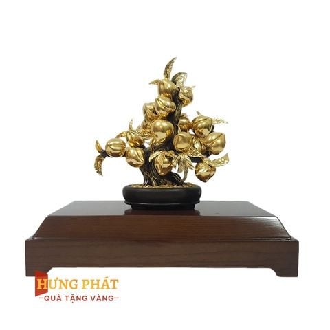 Cây Đào Trường Thọ Dát Vàng 24K