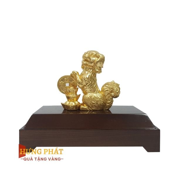 Tuất Phú Quý Dát Vàng 24K (Mẫu 3)