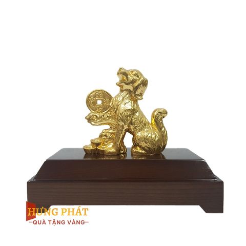 Tuất Phú Quý Dát Vàng 24K (Mẫu 2)