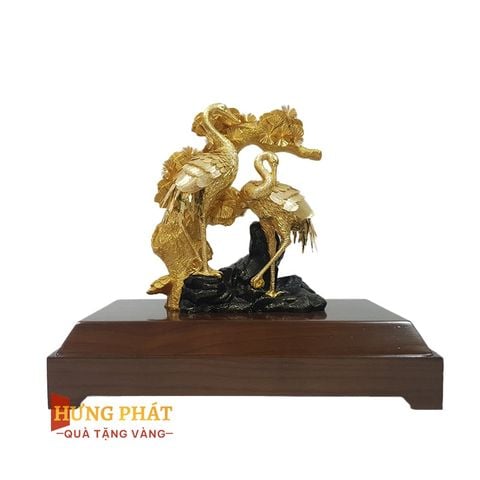 Tùng Hạc Diên Niên Dát Vàng 24K (Mẫu 2)