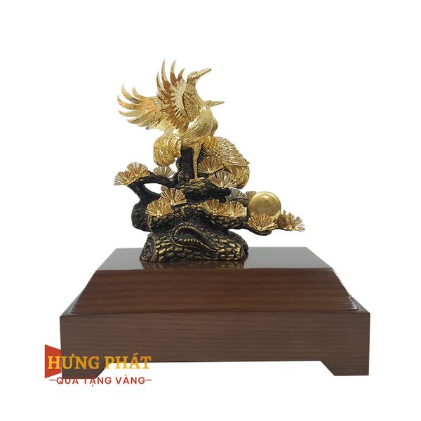 Tùng Hạc Diên Niên Dát Vàng 24K (Mẫu 3)