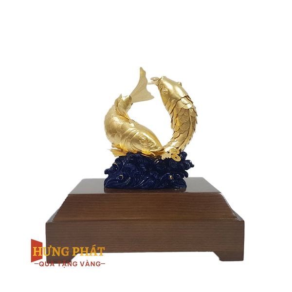 Đôi Cá Chép Dát Vàng 24K (Mẫu 1)