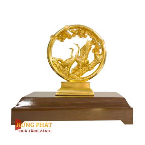 Tùng Hạc Diên Niên Dát Vàng 24K (Mẫu 4)