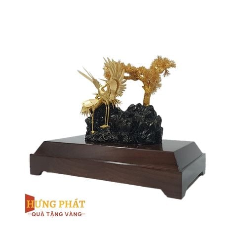 Tùng Hạc Diên Niên Dát Vàng 24K (Mẫu 1)