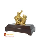 Cá Chép Vượt Vũ Môn Dát Vàng 24K