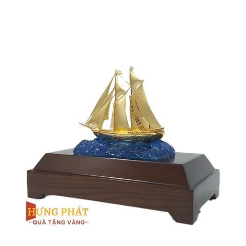 Thuyền Buồm Dát Vàng 24K (Mẫu 5)