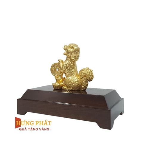 Tuất Phú Quý Dát Vàng 24K (Mẫu 3)