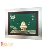 Tranh Thuyền Thuận Buồm Xuôi Gió Dát Vàng 24K 25x32cm