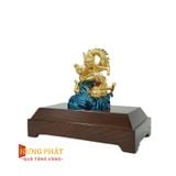 Rồng Nhả Ngọc Dát Vàng 24K