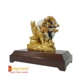Hổ Phú Quý & Cây Tùng Dát Vàng 24K
