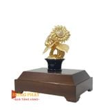 Chậu Hoa Hướng Dương Dát Vàng 24k