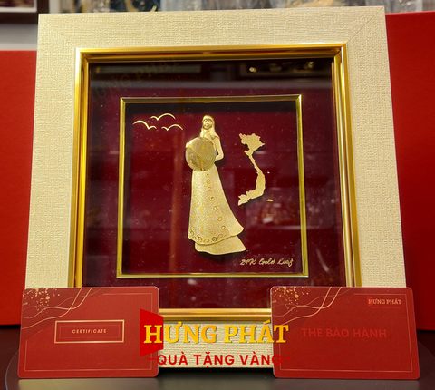 Cô Gái Áo Dài và Bản Đồ Việt Nam