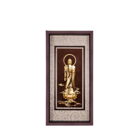 Tranh A Di Đà Phật Dát Vàng 24K