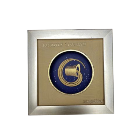 Tranh Bảo Bình Dát Vàng 24K