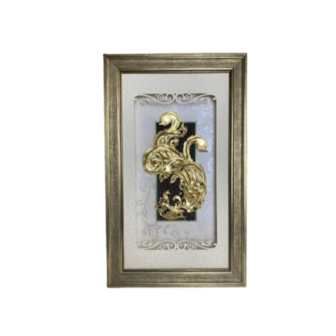 Tranh Chim Phượng Hoàng Dát Vàng 24K