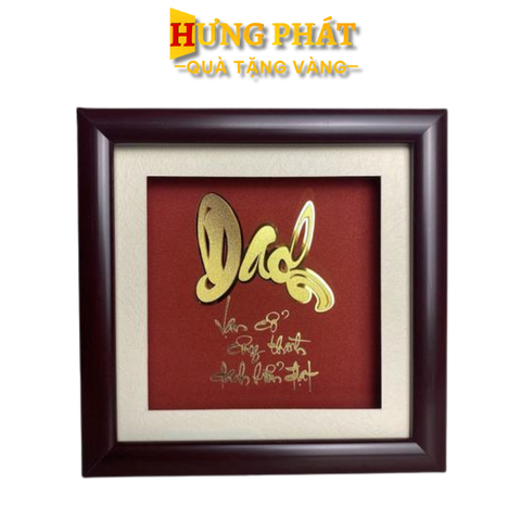 Tranh Chữ Danh Dát Vàng 24K