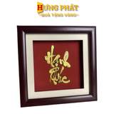 Tranh Chữ Hạnh Phúc Dát Vàng 24K