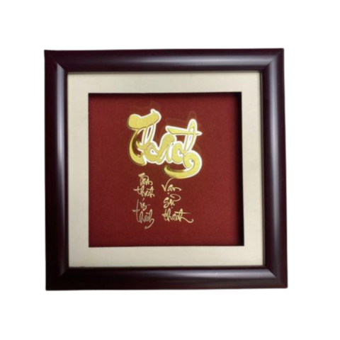 Tranh Chữ Thành Dát Vàng 24K