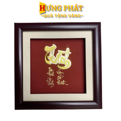 Tranh Chữ Thành Dát Vàng 24K