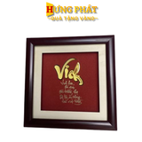 Tranh Chữ Vinh Dát Vàng 24K