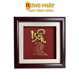Tranh Chữ Yêu Dát vàng 24K