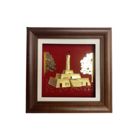 Tranh Cột Cờ Hà Nội Dát Vàng 24K