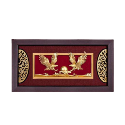 Tranh Đôi Đại Bàng Dát Vàng 24K