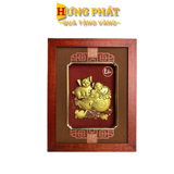 Tranh Heo Mạ Vàng 24K