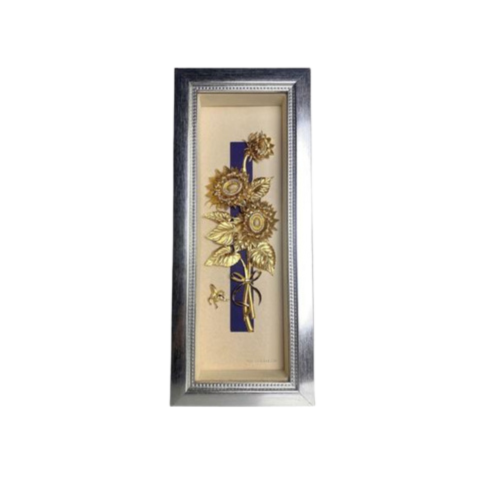 Tranh Hoa Hướng Dương Dát Vàng 24K