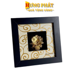 Tranh Hoa Lan Dát Vàng 24K