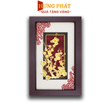 Tranh hoa mai dát vàng – Quà tặng Tết ý nghĩa (39x69cm)