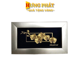 Tranh Hoa Phong Lan Dát Vàng 24K