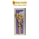 Tranh Hoa Rum Dát Vàng 24K
