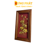 Tranh Sen Mạ Vàng 24K