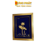 Tranh Hoa Sen Dát Vàng 24K