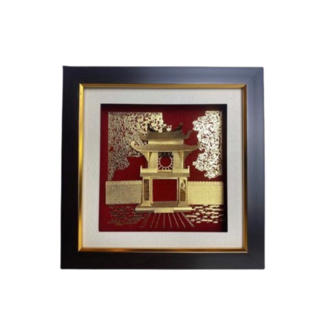 Tranh Khuê Văn Các Dát Vàng 24K