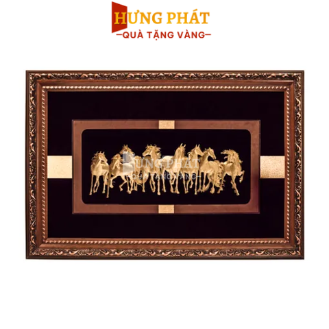 Tranh Mã đáo thành công – Tranh bát mã (100x150cm)